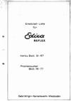 Edixa Wirgin Edixamat Kadett manual. Camera Instructions.
